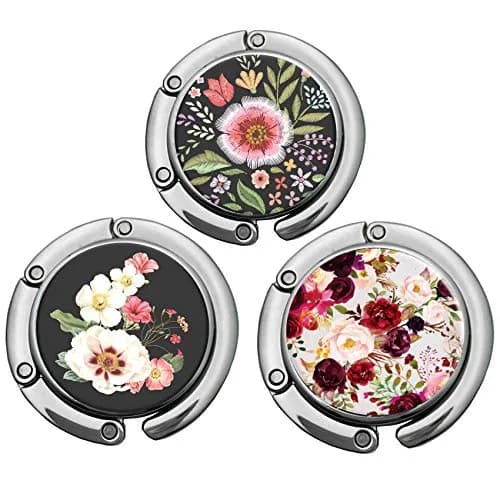 Bosketo Foldable Purse Hook 3 Pack Amazing Flower Hook | Keeps Bags Clean & Safe thumbnail 1