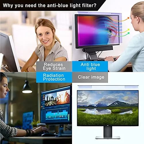 GUMIKE Anti Blue Light Screen Filter for 20-22 inch Monitors | Reduces Eye Strain & Scratch Resistant thumbnail 7