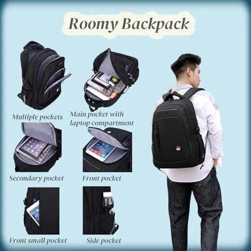 VIDOSCLA Rolling Backpack with Wheels for Kids & Teens | 50cm (20 Inch) Carry-On Size thumbnail 4