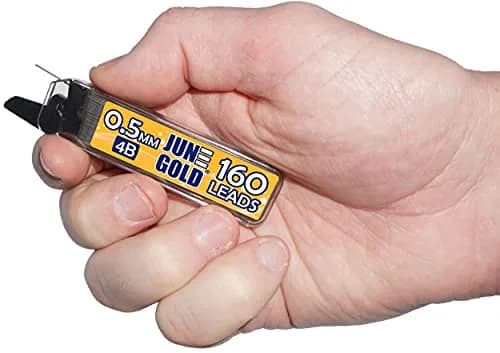 June Gold 0.5 mm 4B Mechanical Pencil Leads 640 Count (2.36 in) | Smooth Writing & Break Resistant thumbnail 2