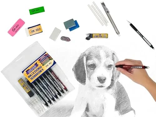 June Gold 5.6 mm 2B Lead Refills, 120 mm Length, 18 Count | Smooth Writing, Break Resistant thumbnail 4