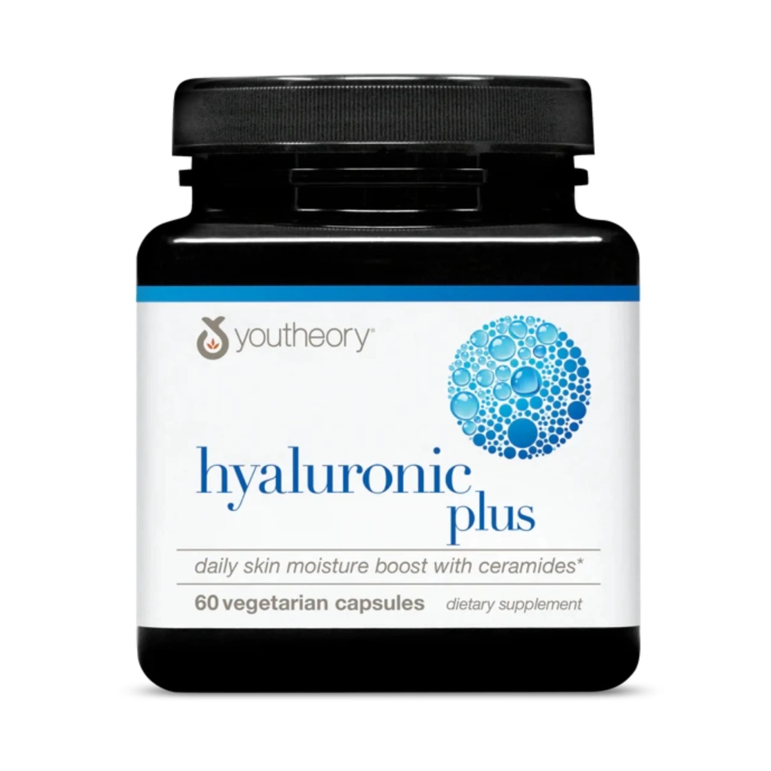 Youtheory Hyaluronic Acid Plus, 60 Vegetarian Capsules | Supports Skin & Joints, 30-Day Supply - main product image