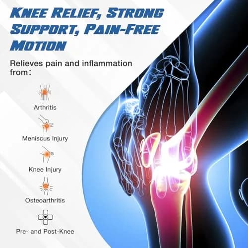 Nvorliy Plus Size Knee Brace for Knee Pain | Adjustable Support with Side Stabilizers for Arthritis & Injury Relief thumbnail 4