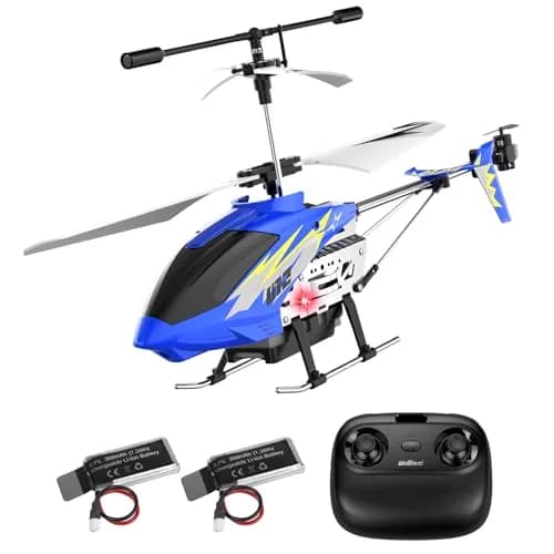 Cheerwing U12 Remote Control Helicopter with Altitude Hold | 2.4GHz, LED, Durable Metal Body (Blue) thumbnail 1