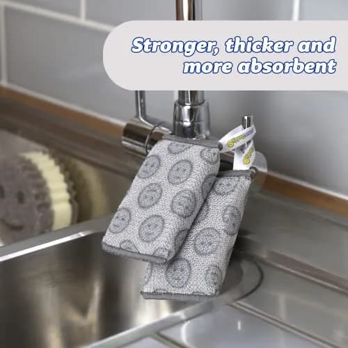 Scrub Daddy Scour Daddy Heavy-Duty Non Scratch Sponge 2 Pack | Versatile Kitchen & Bathroom Cleaning Tool thumbnail 4