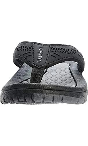WHITIN Men's Arch Support Flip Flop Sandal Black 10 (3.5cm Heel) | Slip Resistant Outdoor Athletic thumbnail 6