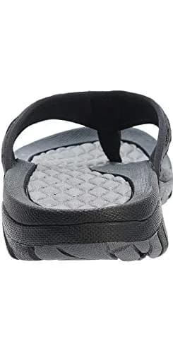 WHITIN Men's Arch Support Flip Flop Sandal Black 10 (3.5cm Heel) | Slip Resistant Outdoor Athletic thumbnail 7