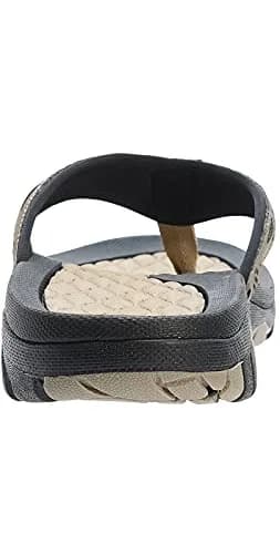 WHITIN Men's Arch Support Flip Flop Sandal Khaki 10 (US Men's) | Modern Contouring with Anatomical Arch Support thumbnail 7