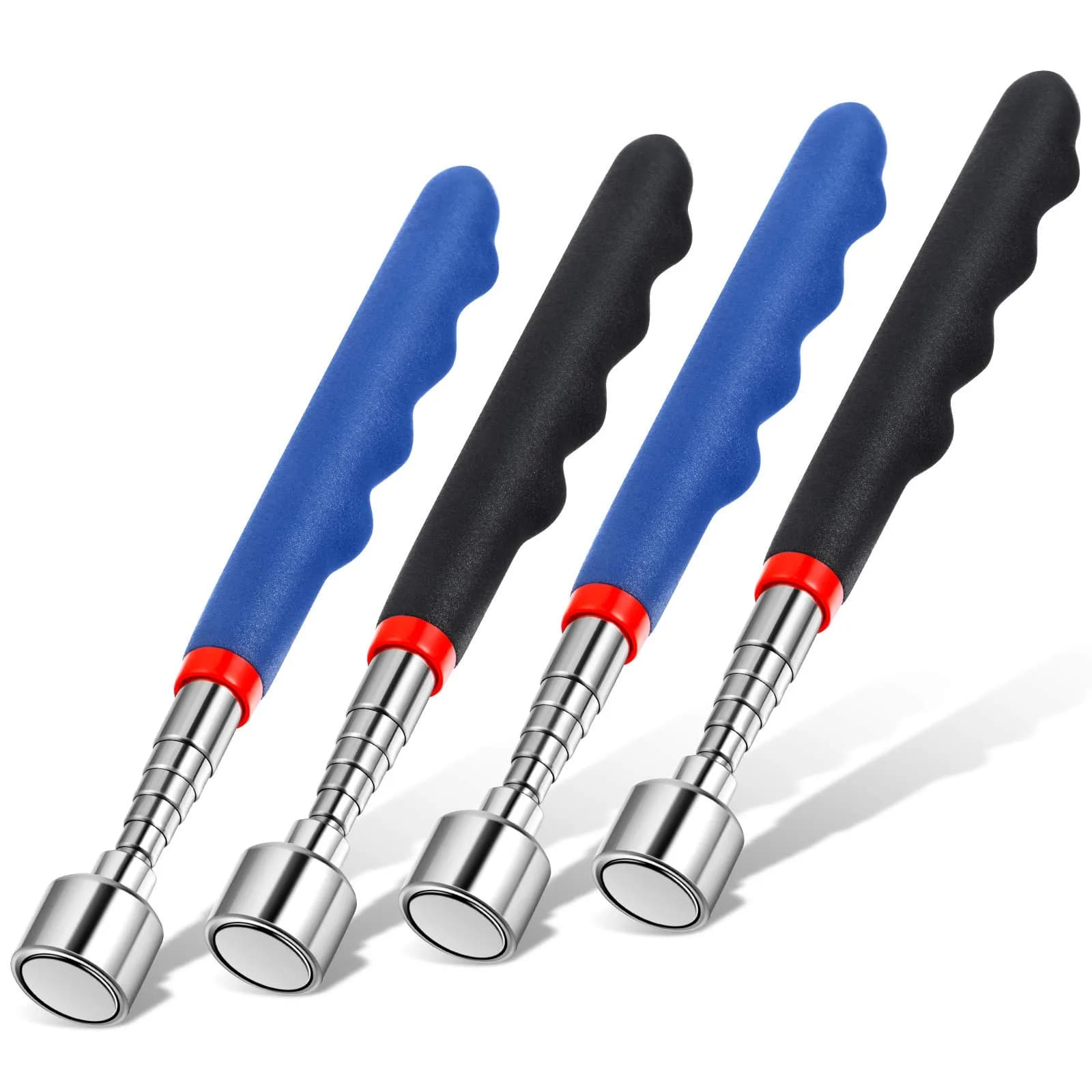 Patelai Telescoping Magnetic Pickup Tool, Blue | 20 lb Magnetic Force, 30 inch Extendable Stick for Home & Workshop — Blue and Black
