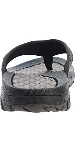 WHITIN Men's Arch Support Flip Flops Slip Resistant Outdoor Sandals Brown 27cm (9 US) thumbnail 7