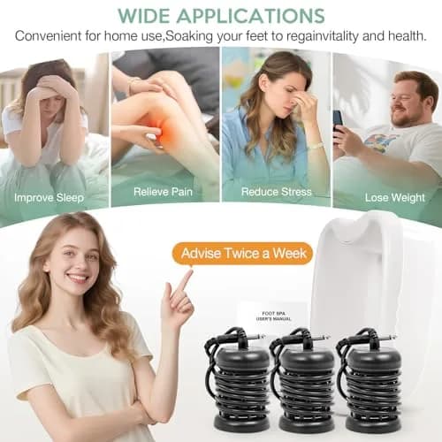 VnioLife Ionic Foot Bath Detox Machine with 3 Ionic Arrays | Home Foot Spa for Detox & Relaxation thumbnail 7