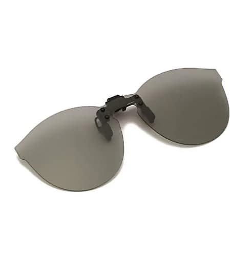 YAMEIZE Polarized Clip-on Sunglasses for Prescription Glasses, Cat Eye Style, Discoloration Lens | UV400 Protection thumbnail 1