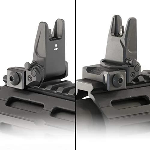 UTG PRO Flip-up Front Sight, Picatinny, Black | Elevation Adjustable, Lightweight Aluminum, AR Platform thumbnail 4