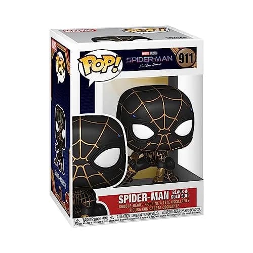 Funko POP Marvel Spider-Man Black and Gold Suit 3.75 inches | Action Figure for Kids 3-6 thumbnail 1