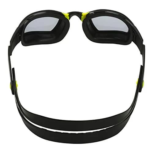 Phelps Ninja Competitive Swim Goggles Smoke Lens Black & Yellow Frame | Anti-Fog UV Protection thumbnail 4