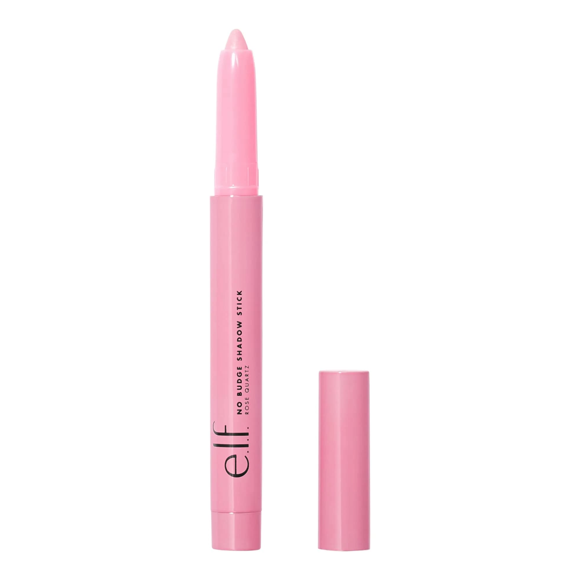 e.l.f. No Budge Shadow Stick Rose Quartz 1.4g (0.05 Oz) | Long-Lasting Metallic Cream Eyeshadow