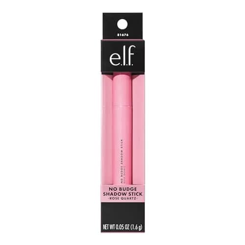e.l.f. No Budge Shadow Stick Rose Quartz 1.4g (0.05 Oz) | Long-Lasting Metallic Cream Eyeshadow thumbnail 4