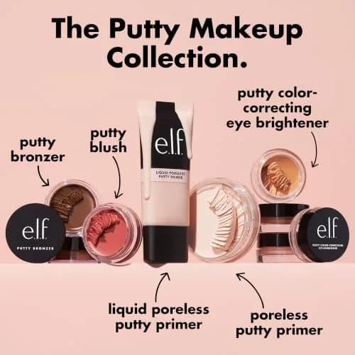 e.l.f. Putty Blush, Creamy & High-Pigment Formula for a Natural Glow, Bora Bora | Semi-Matte & Powder Finish thumbnail 5