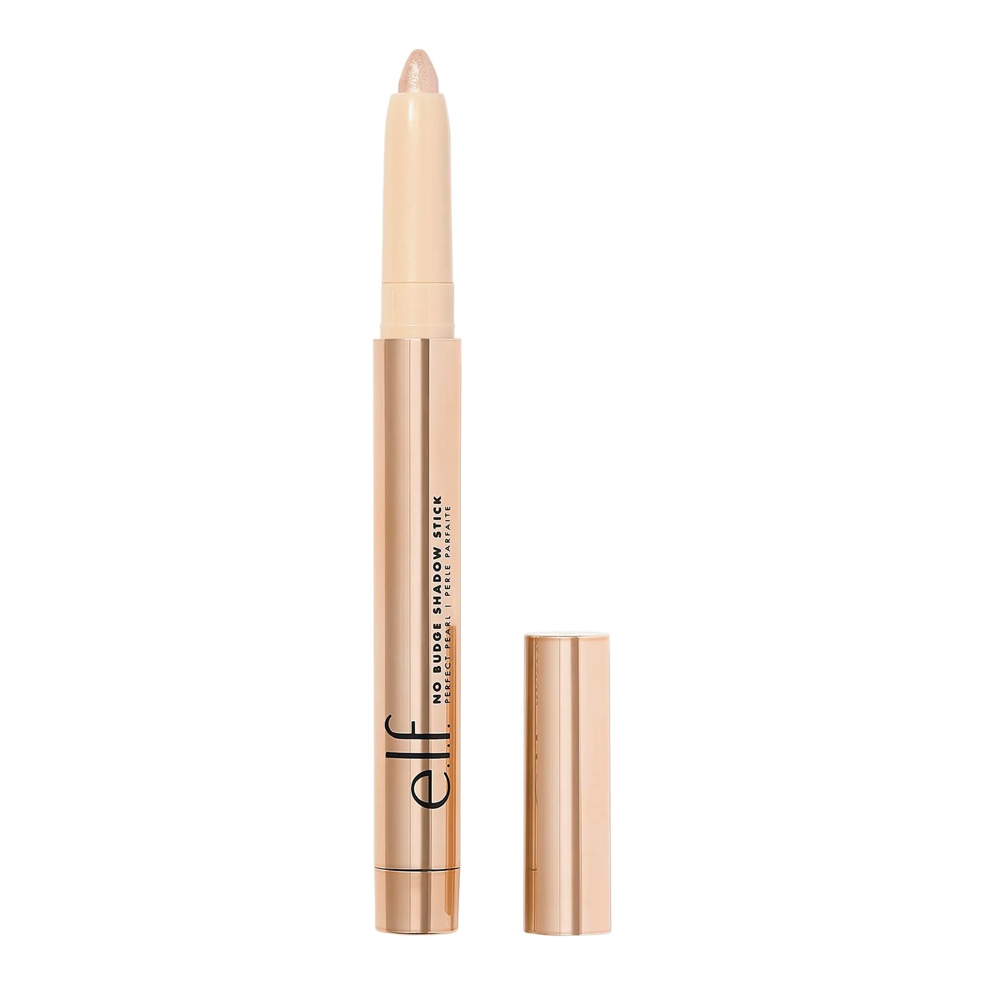 e.l.f. No Budge Shadow Stick Perfect Pearl Metallic Cream Eyeshadow Stick 0.05 oz (1.4g) | High-Pigment, Long-Lasting Wear - main product image