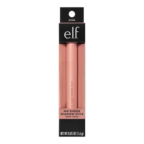 e.l.f. No Budge Shadow Stick Rose Gold Metallic Cream Eyeshadow Stick | Long-Lasting & Smudge-Proof thumbnail 4