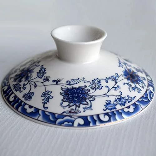 Eplze 300ml (10oz) Ceramic Gaiwan Teacup with Lid | Traditional Chinese Kung Fu Tea Ceremony thumbnail 7