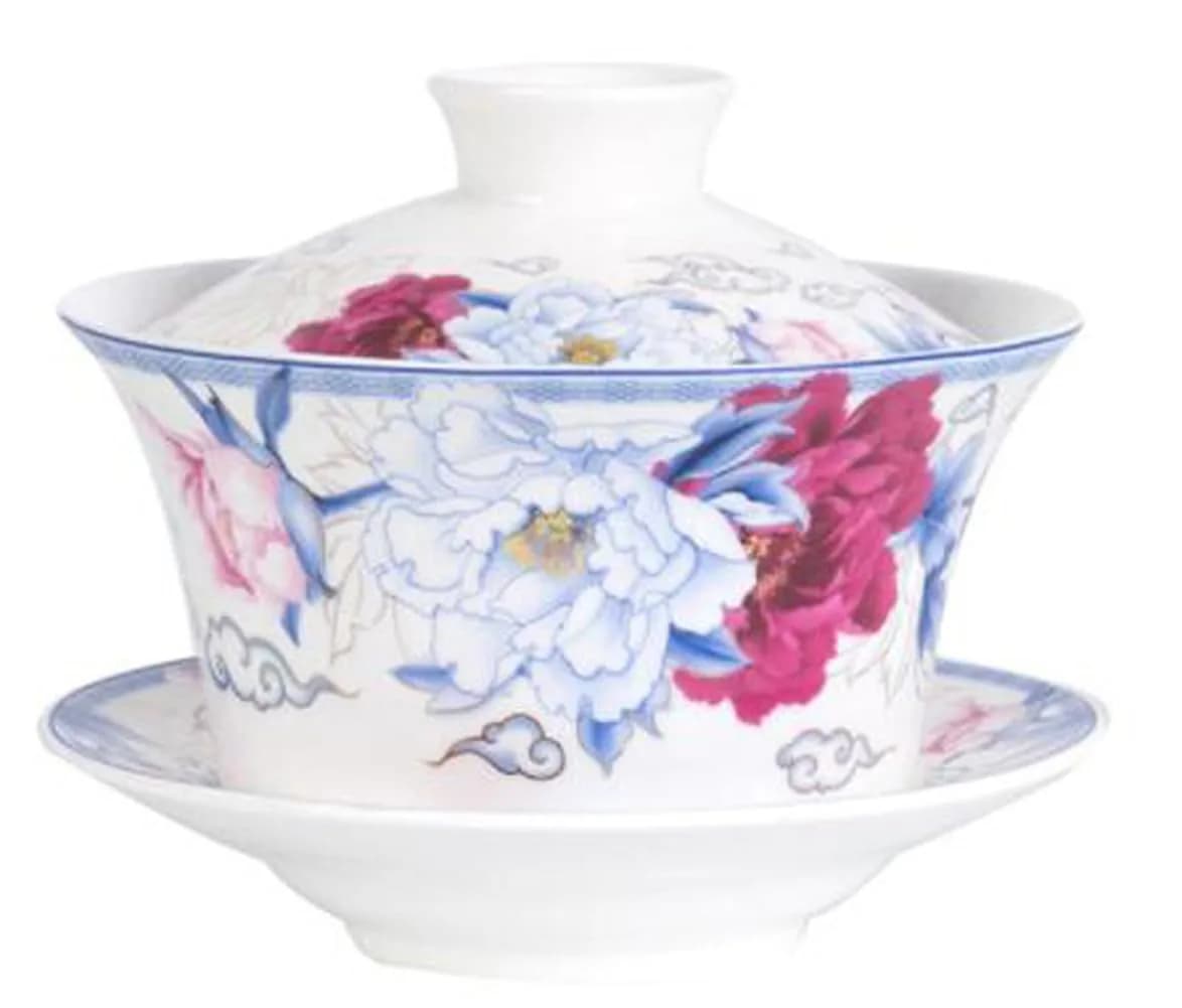 Eplze Large Gaiwan Ceramic Teacup 300ml (10oz) | Traditional Chinese Kung Fu Tea Ceremony Cup