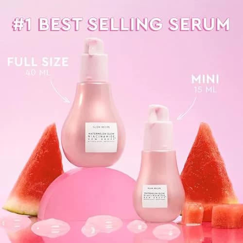 Glow Recipe Watermelon Niacinamide Dew Drops Serum 40ml (1.35 Fl Oz) | Instant Dewy Glow & Hydration thumbnail 6