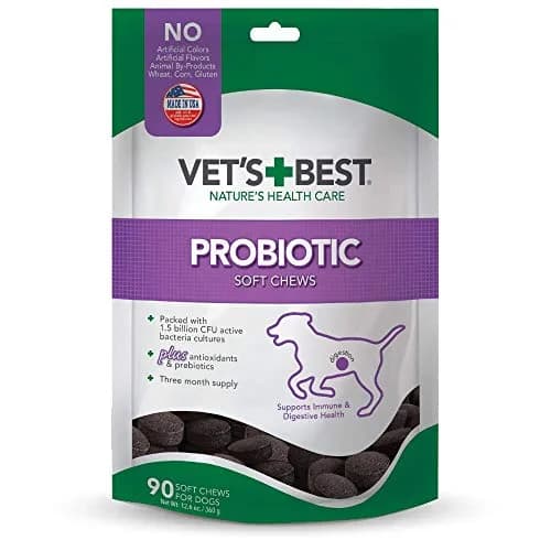 Vet's Best Probiotic Soft Chews for Dogs 90 Count | Digestive & Gut Health Support thumbnail 1
