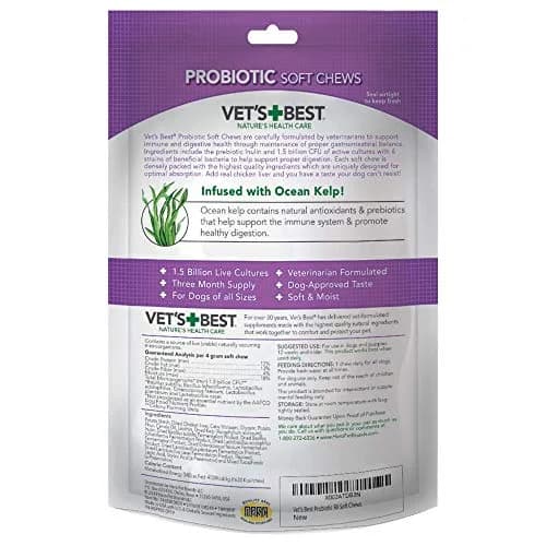 Vet's Best Probiotic Soft Chews for Dogs 90 Count | Digestive & Gut Health Support thumbnail 6