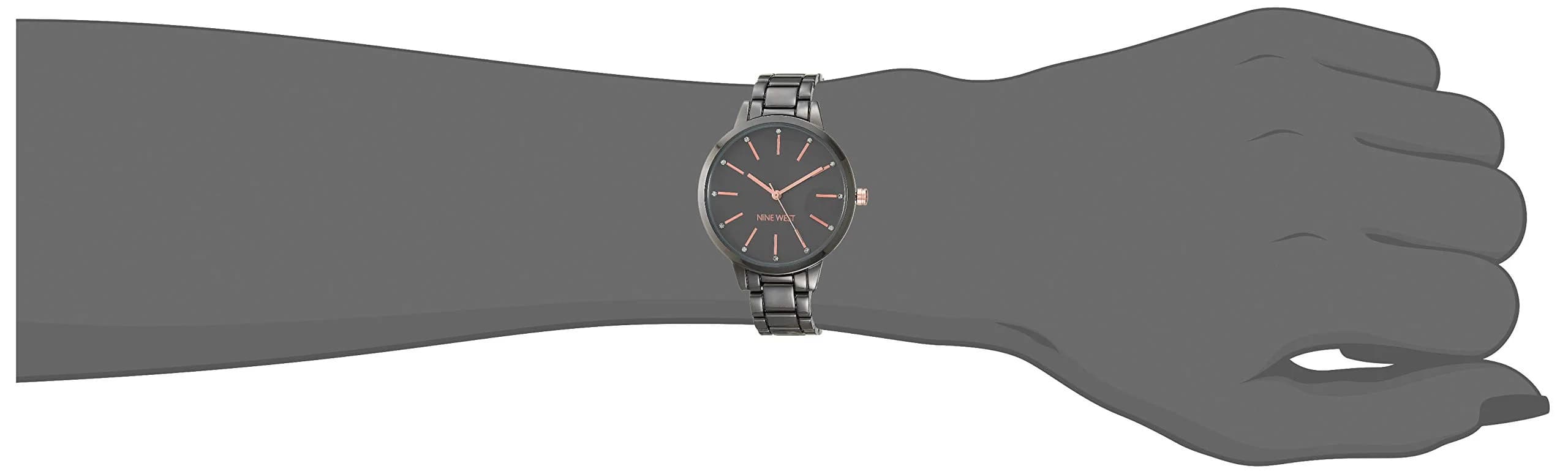 Nine West Women's Crystal Accented Bracelet Watch 36mm (1.42in) | Japanese Quartz Movement thumbnail 5