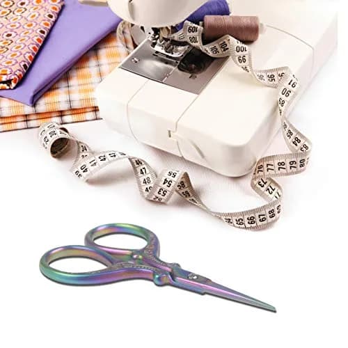 Hisuper 3.6 inch Embroidery Scissors for Sewing, Crafting, Leather Sheath | Ambidextrous Stainless Steel thumbnail 5
