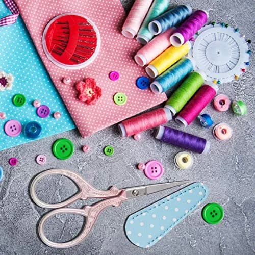 Hisuper Embroidery Scissors Stainless Steel Sharp 3.6 inch (9.1 cm) with Leather Cover thumbnail 6