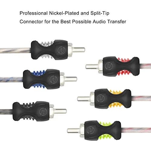 RECOIL RCI617 17ft (5.18m) 6-Channel RCA Audio Cable | Twisted Pair Noise Reduction thumbnail 4