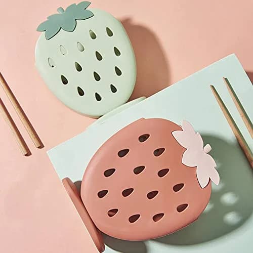 AKOAK Strawberry Chopsticks Stand 14.3cm (5.63 inch) | Kitchen Utensil Organizer with Fast Drainage thumbnail 2