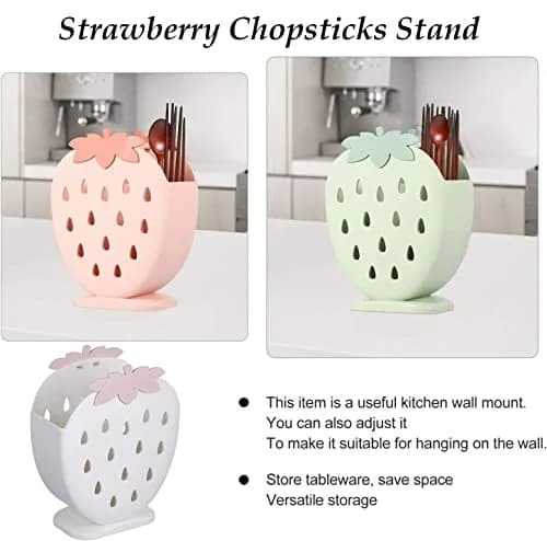 AKOAK Strawberry Chopsticks Stand Cutlery Holder 14.3cm (5.63 inch) | Dries Utensils Fast thumbnail 7