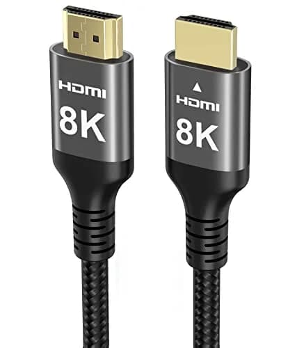 Ubluker 8K 4K HDMI to HDMI Cable 33FT | Dynamic HDR Support, eARC, 48Gbps, Nylon Braided thumbnail 1