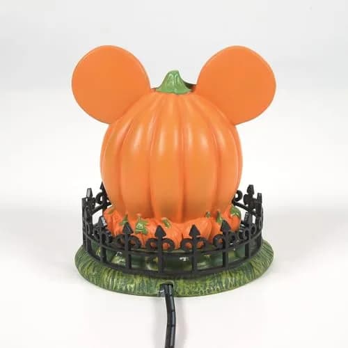 Department 56 Disney Village Halloween Pumpkintown Mickey Mouse Town Center Lit Figurine 10 cm (4 Inch) | Hand-Painted Resin Decor thumbnail 3