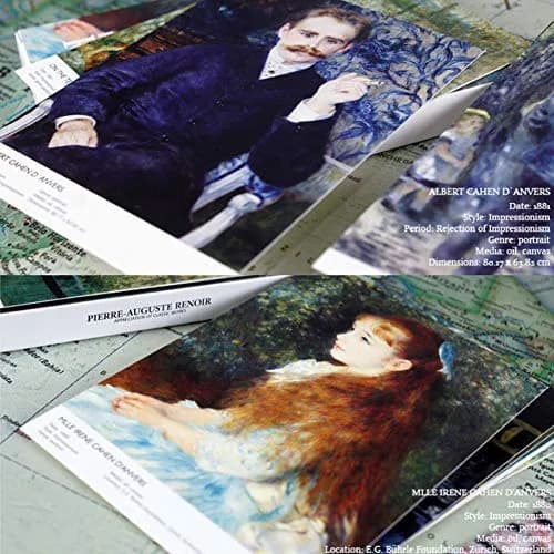 HOSTEESSCHOICE Pierre Auguste Renoir Art Postcards 10.16 cm x 15.24 cm (4 x 6 Inches) | 30 Famous Paintings Variety Pack thumbnail 3