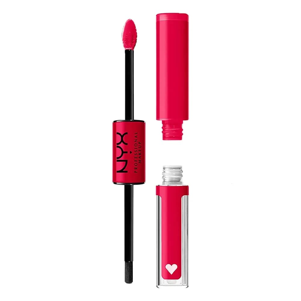 NYX PROFESSIONAL MAKEUP Shine Loud Liquid Lipstick with Clear Lip Gloss - Make It Work (Cool-Toned Plum) 16hr Wear | Vegan Formula — On A Mission