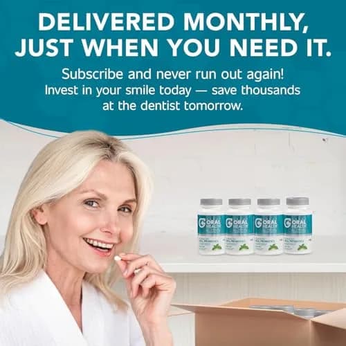 Great Oral Health Mint Oral Probiotics Supplement Tablets 60 Count (Pack of 2) | Dentist Formulated BLIS K12 M18 for Bad Breath & Gum Health thumbnail 8