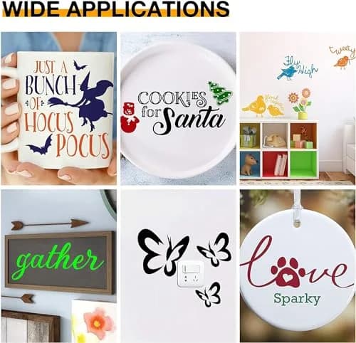 HTVRONT Permanent Vinyl Sheets 12"x12" (50 Sheets) | Assorted Colors for Cricut & Silhouette thumbnail 5
