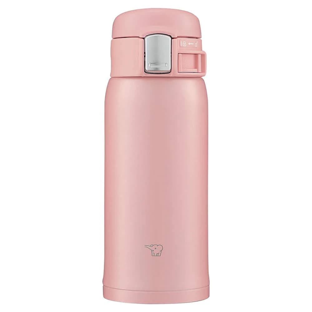Zojirushi SM-SF36-AD Stainless Steel Mug 360ml (12.2 fl oz) | Direct Drinking Vacuum Insulated Flask — 360ml Pink