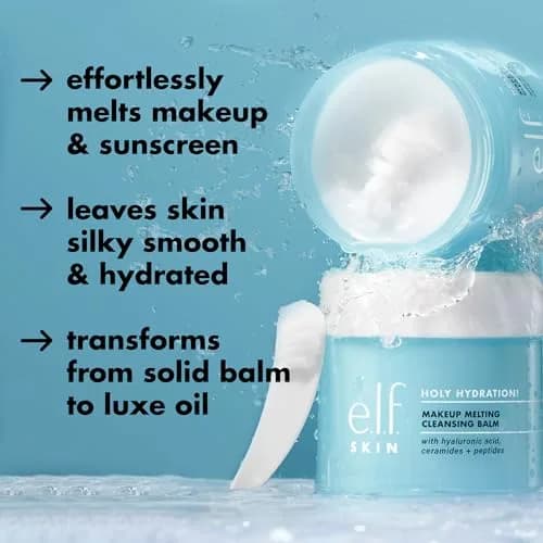 e.l.f. SKIN Holy Hydration! Makeup Melting Cleansing Balm 59.15 ml (2 oz) | Melts Makeup, Hydrates Skin thumbnail 3