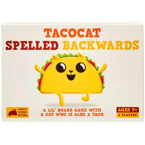 Exploding Kittens Tacocat Spelled Backwards 2 Players | Family Card Game for Kids & Adults thumbnail 1