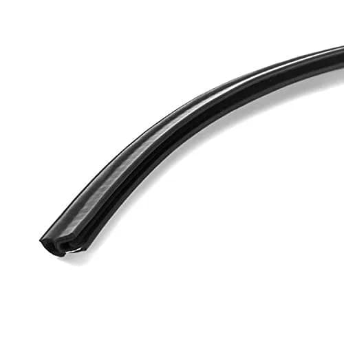 QWORK 20 Feet EPDM Rubber Trim Seal with Top Bulb | Fits Edge 1/16" to 1/8" | Durable Water & Dust Barrier thumbnail 3