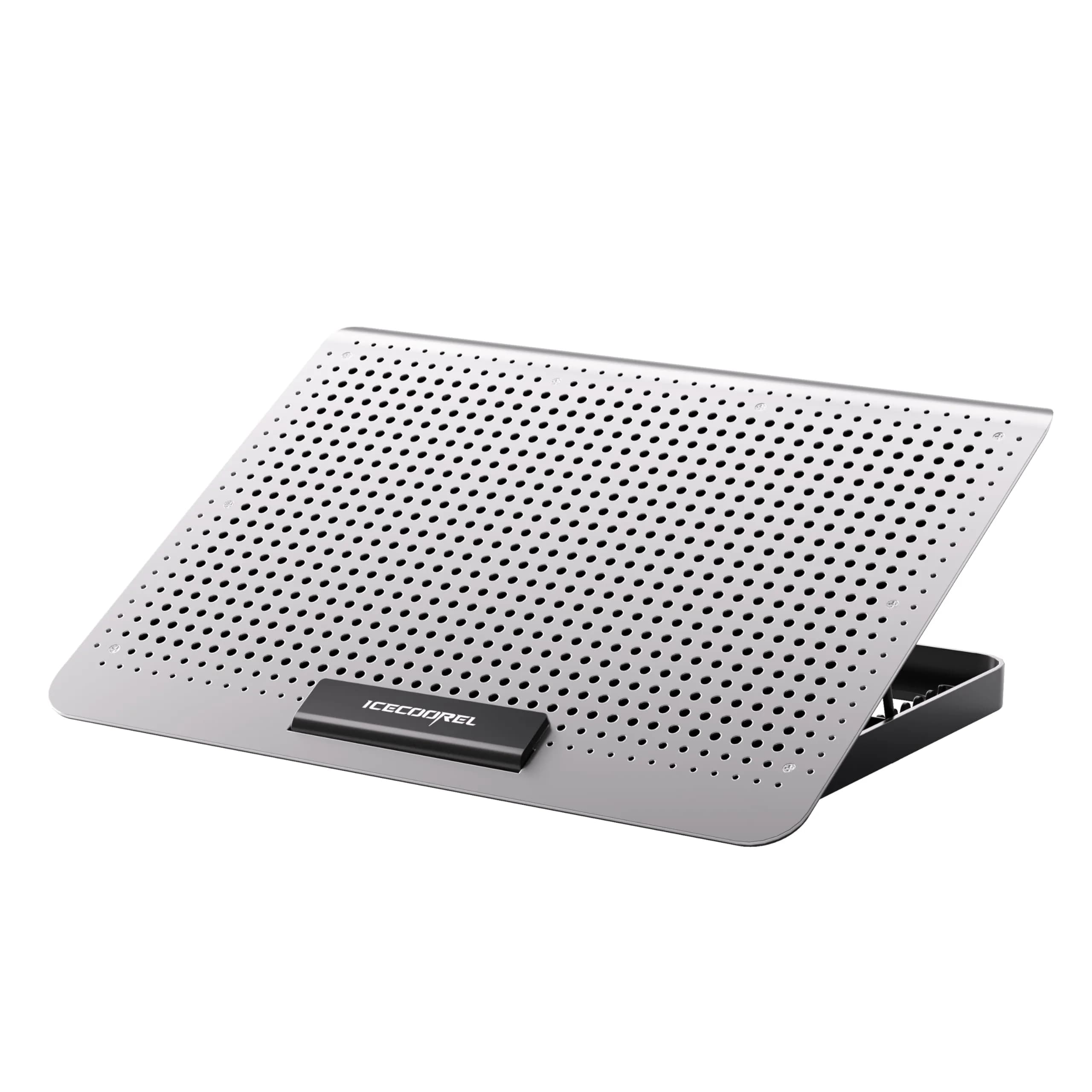 ICE COOREL Aluminum Laptop Cooling Pad with 7 Height Adjustment | Slim, Quiet & Durable - main product image