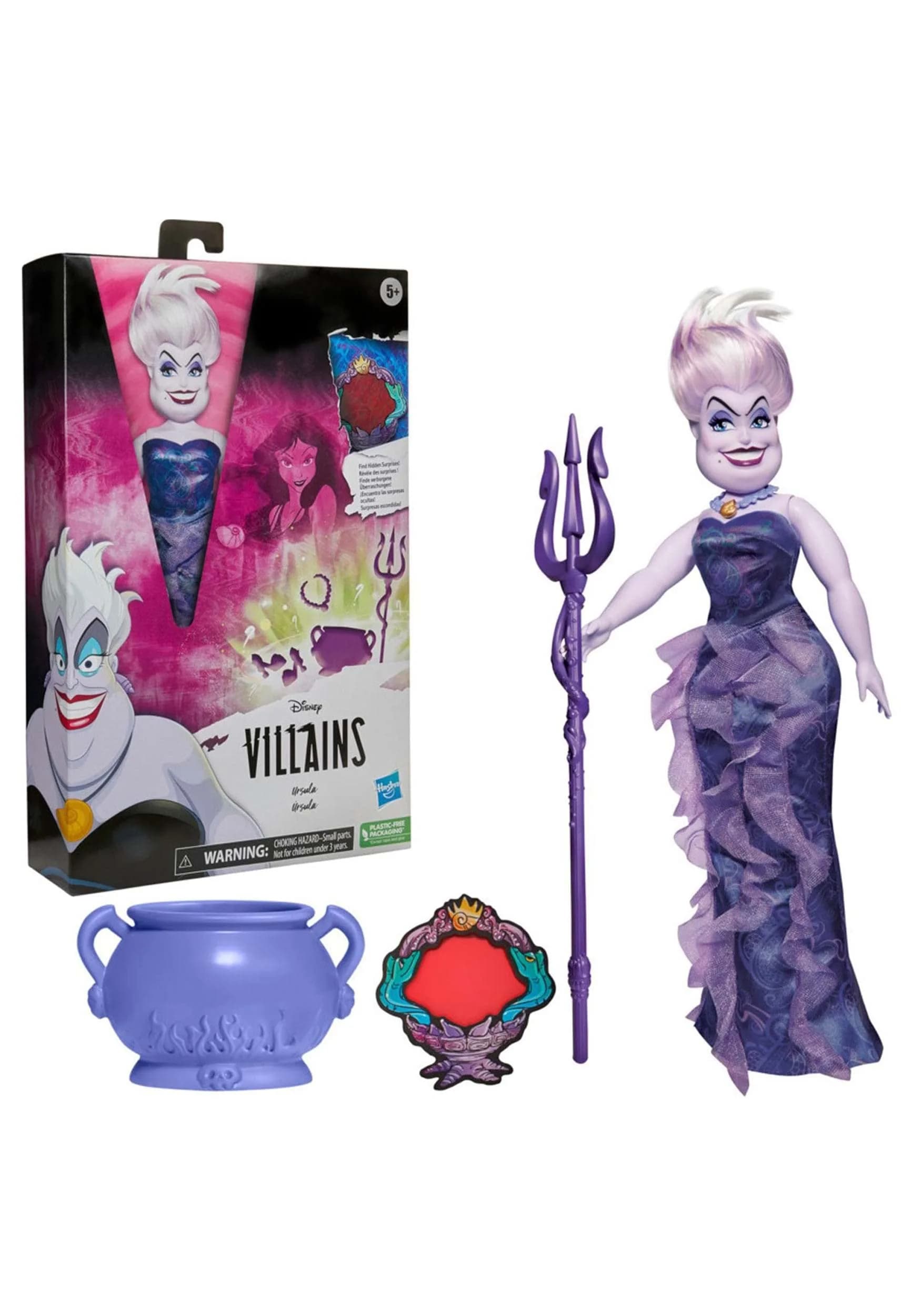 Disney Princess Villains Ursula Fashion Doll 11-inch | Accessories & Removable Clothes for Kids 5+ - main product image