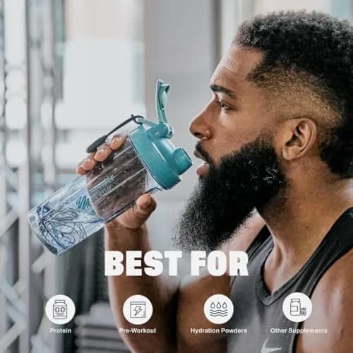BlenderBottle Pro Series Shaker Bottle 710ml (24 oz) | Leak-Proof Mixing for Protein Shakes & Smoothies thumbnail 5