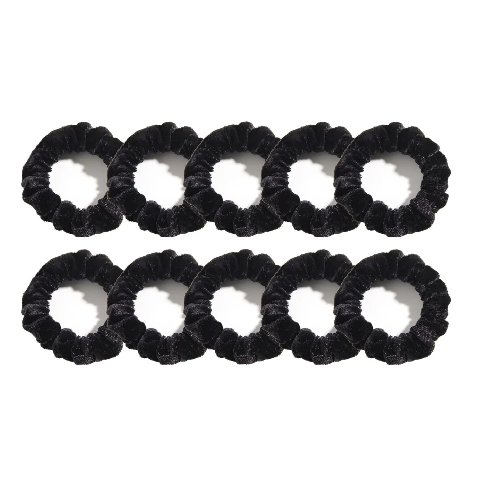 LFOUVRE Small Velvet Scrunchies 7cm (2.7 inches) | Gentle Hold for All Hair Types