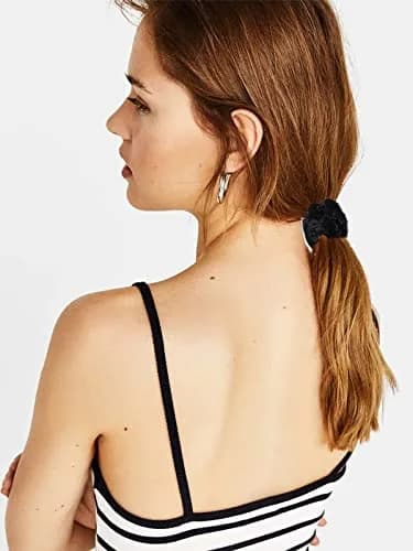 LFOUVRE Small Velvet Scrunchies 7cm (2.7 inches) | Gentle Hold for All Hair Types thumbnail 8